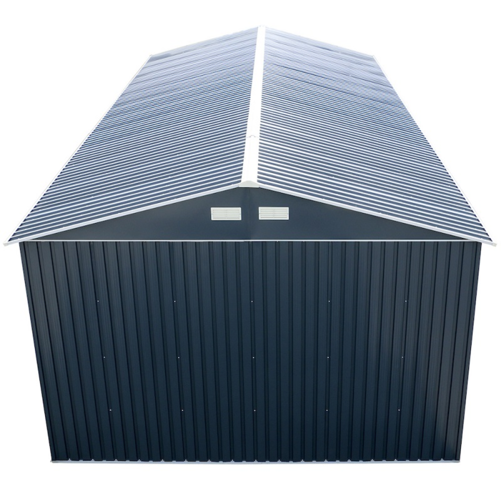 DuraMax 12×32 Gray Metal Storage Garage Building Kit