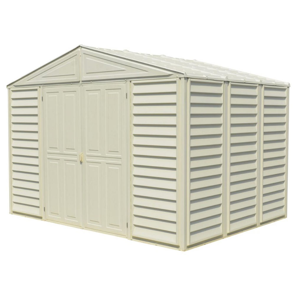 DuraMax 10.5×8 WoodBridge II Vinyl Shed w/ Foundation