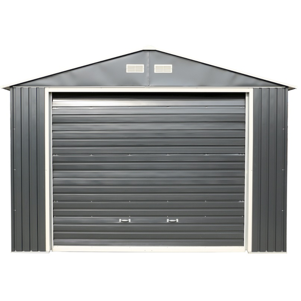 DuraMax 12×32 Gray Metal Storage Garage Building Kit