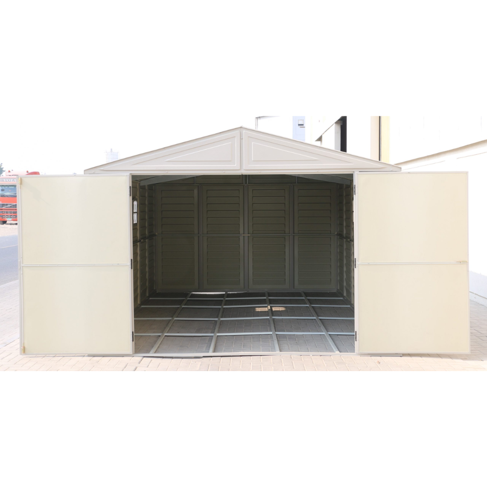 DuraMax Sheds Vinyl Garage 10×15 w/ Foundation Kit