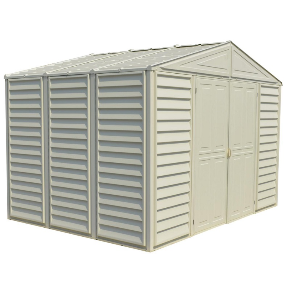 DuraMax 10.5×8 WoodBridge II Vinyl Shed w/ Foundation