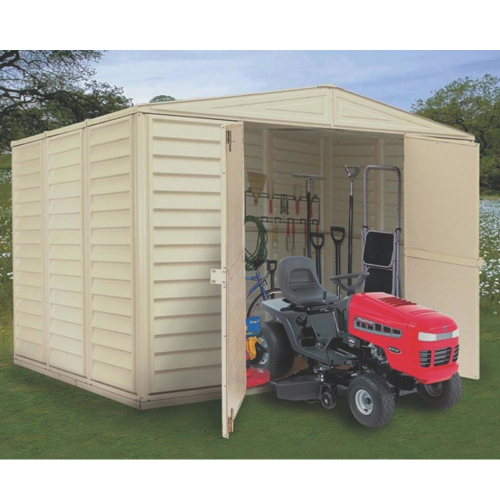 DuraMax 10.5×8 WoodBridge II Vinyl Shed w/ Foundation
