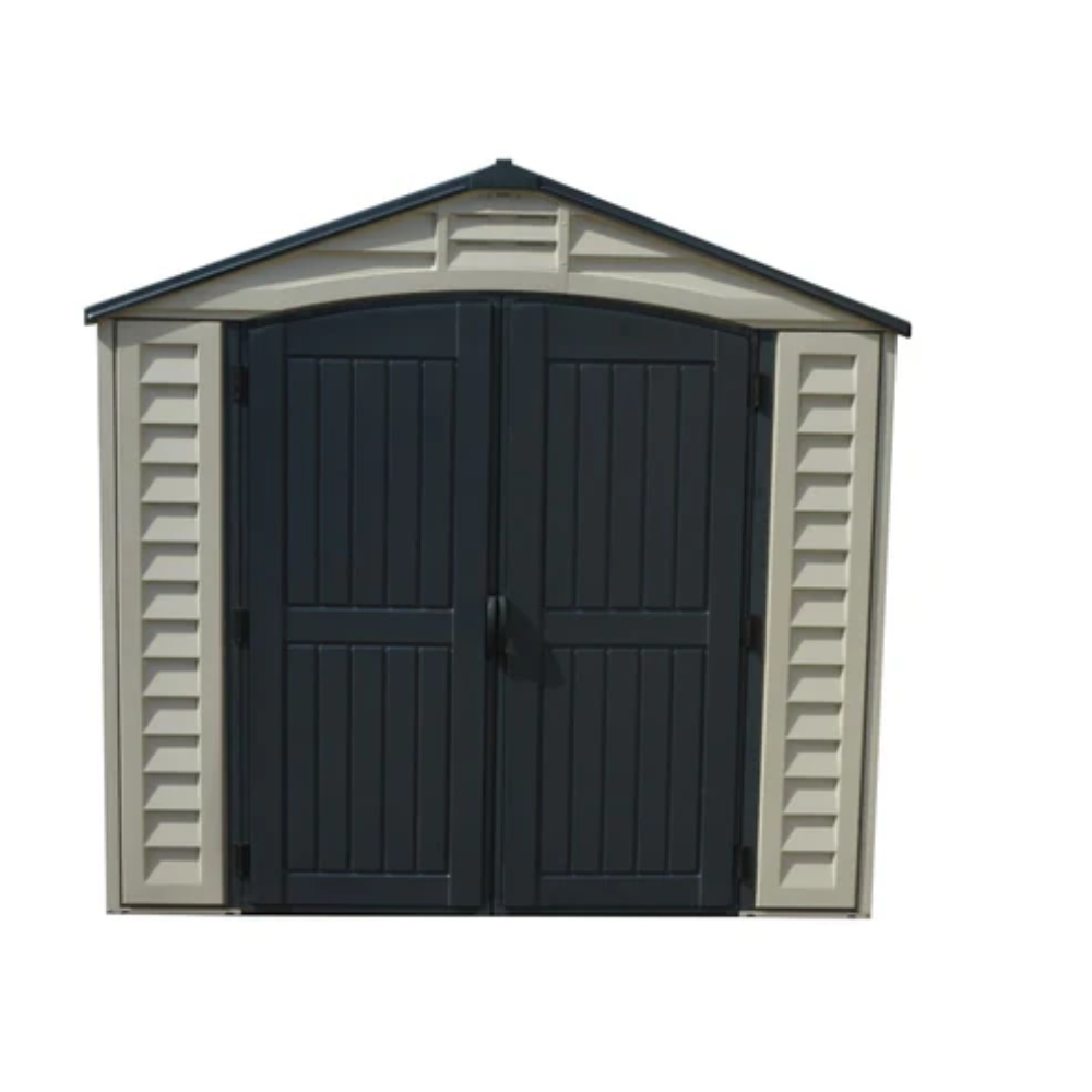 Duramax 15×8 Apex Pro Vinyl Shed w/ Foundation Kit