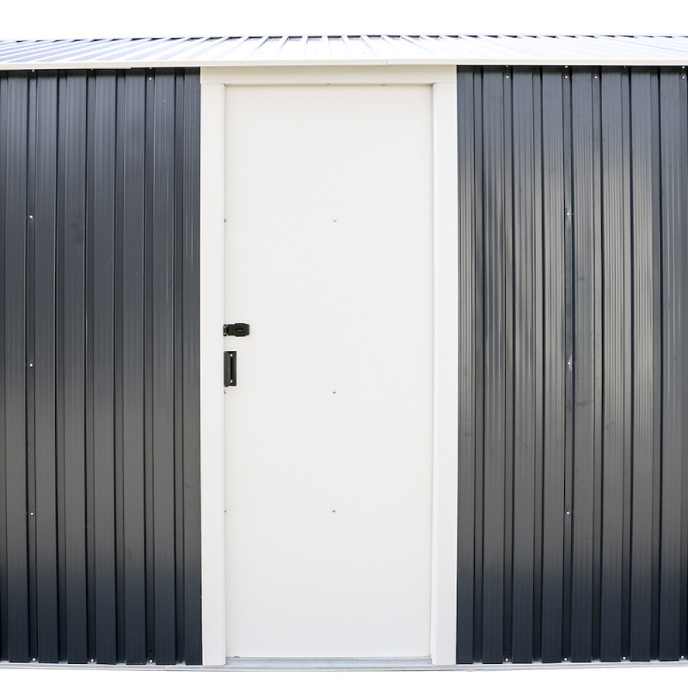 DuraMax 12×32 Gray Metal Storage Garage Building Kit