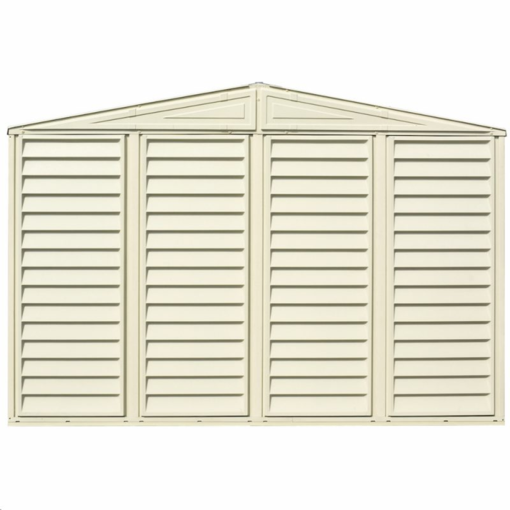 DuraMax 10.5′ × 5′ Woodbridge Vinyl Shed w/ Foundation Kit