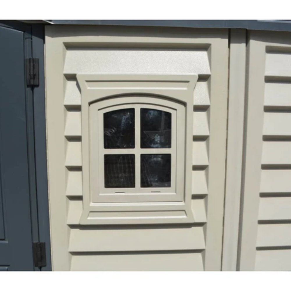 Duramax 15×8 Apex Pro Vinyl Shed w/ Foundation Kit