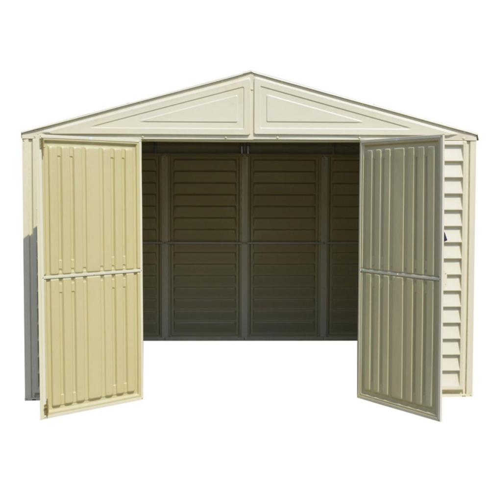 DuraMax 10.5×8 WoodBridge II Vinyl Shed w/ Foundation