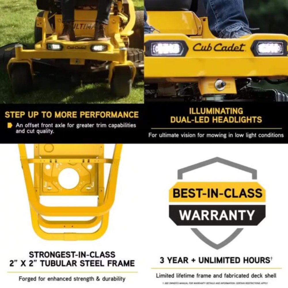 Cub Cadet Ultima ZT1 50 in. Fabricated Deck 23HP V-Twin Kawasaki FR Series Engine Dual Hydro Drive Gas Zero Turn Riding Lawn