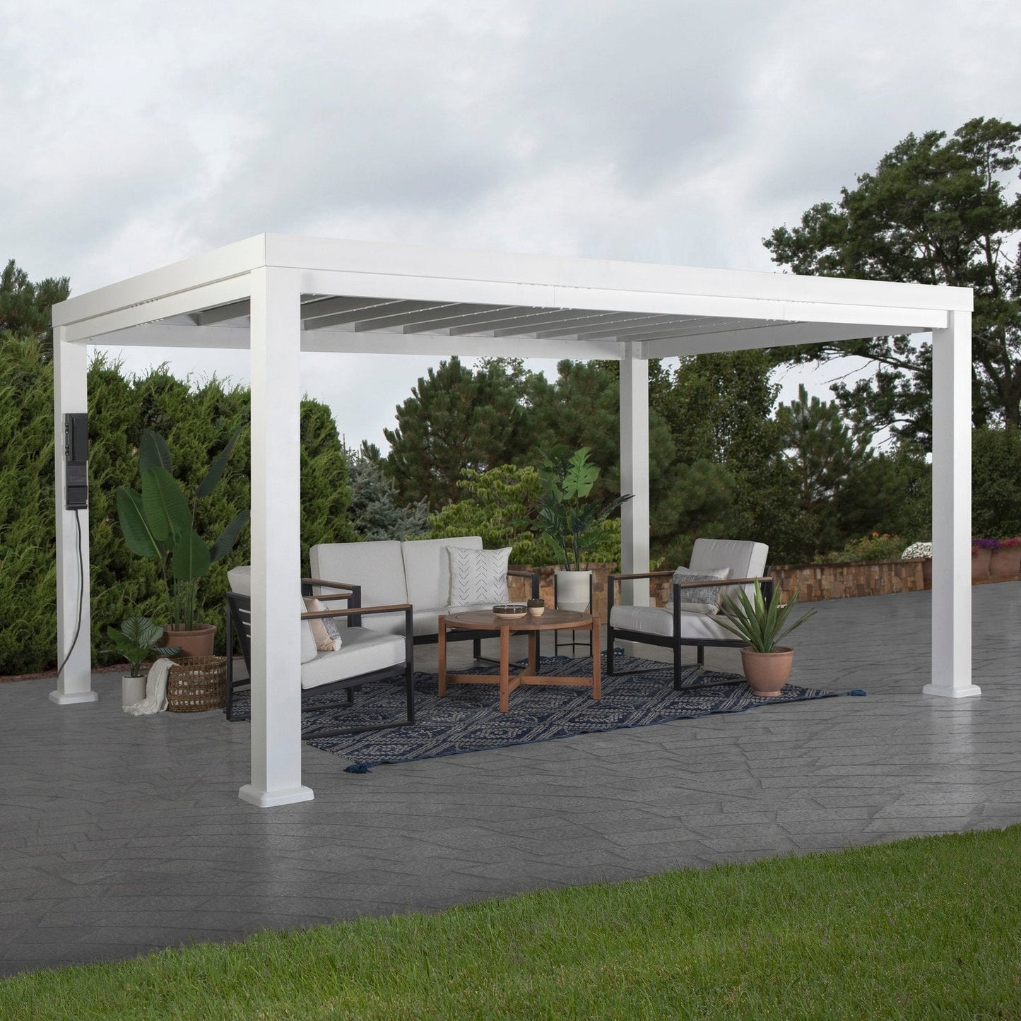 14×10 Windham Modern Steel Pergola