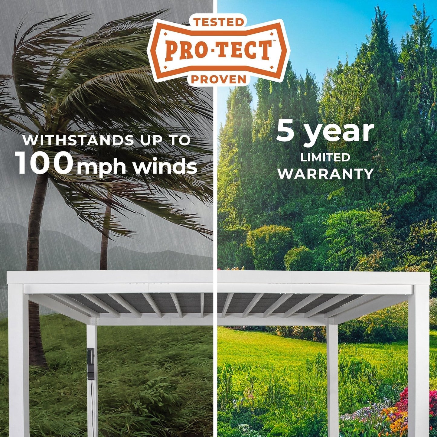 14×10 Windham Modern Steel Pergola