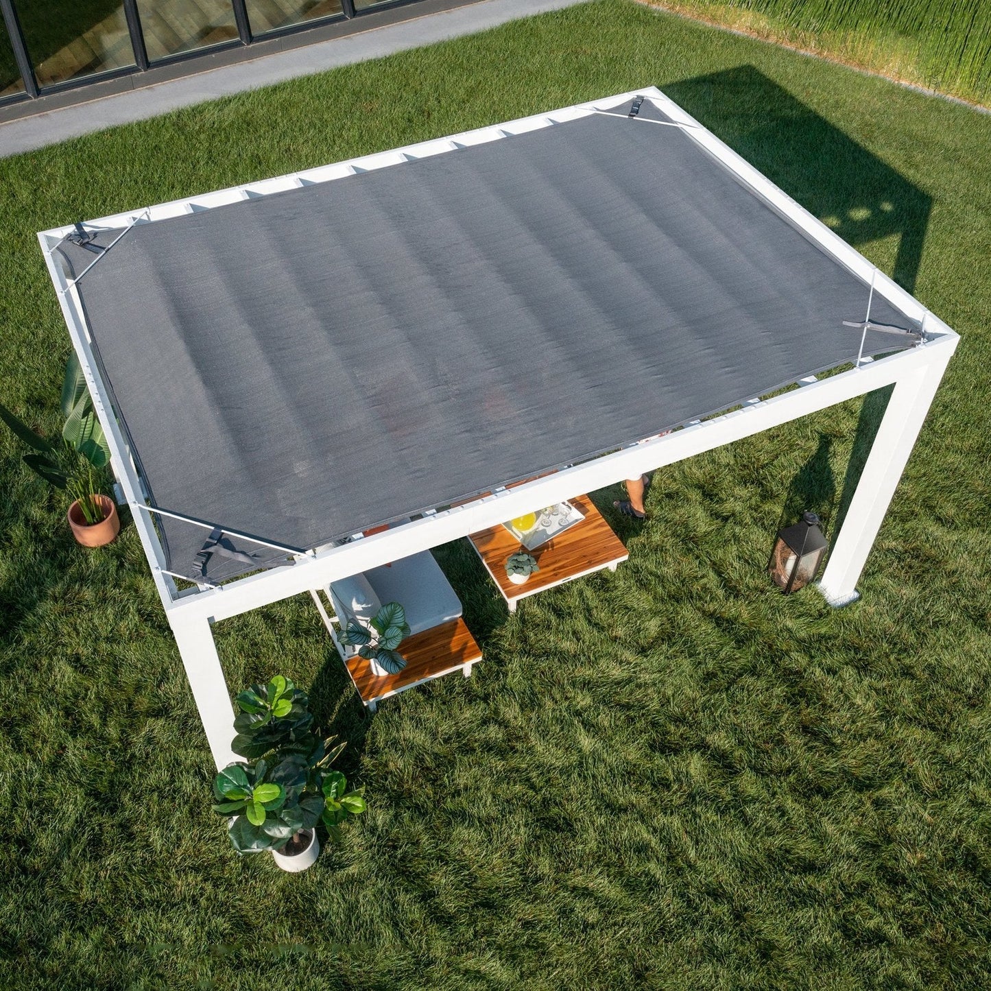 14×10 Windham Modern Steel Pergola