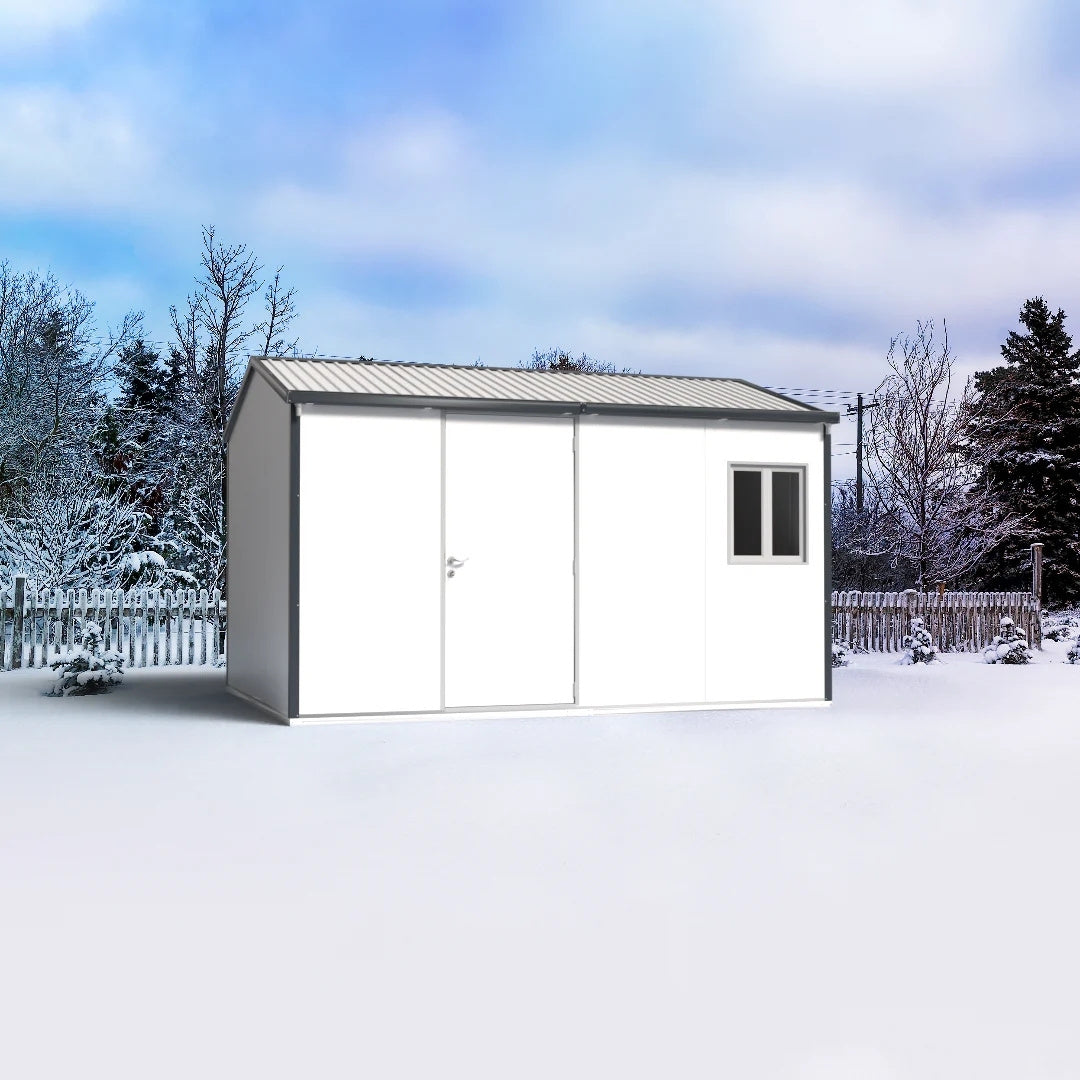 Duramax Gable Roof Building 13x10 White With Anthracite Trim