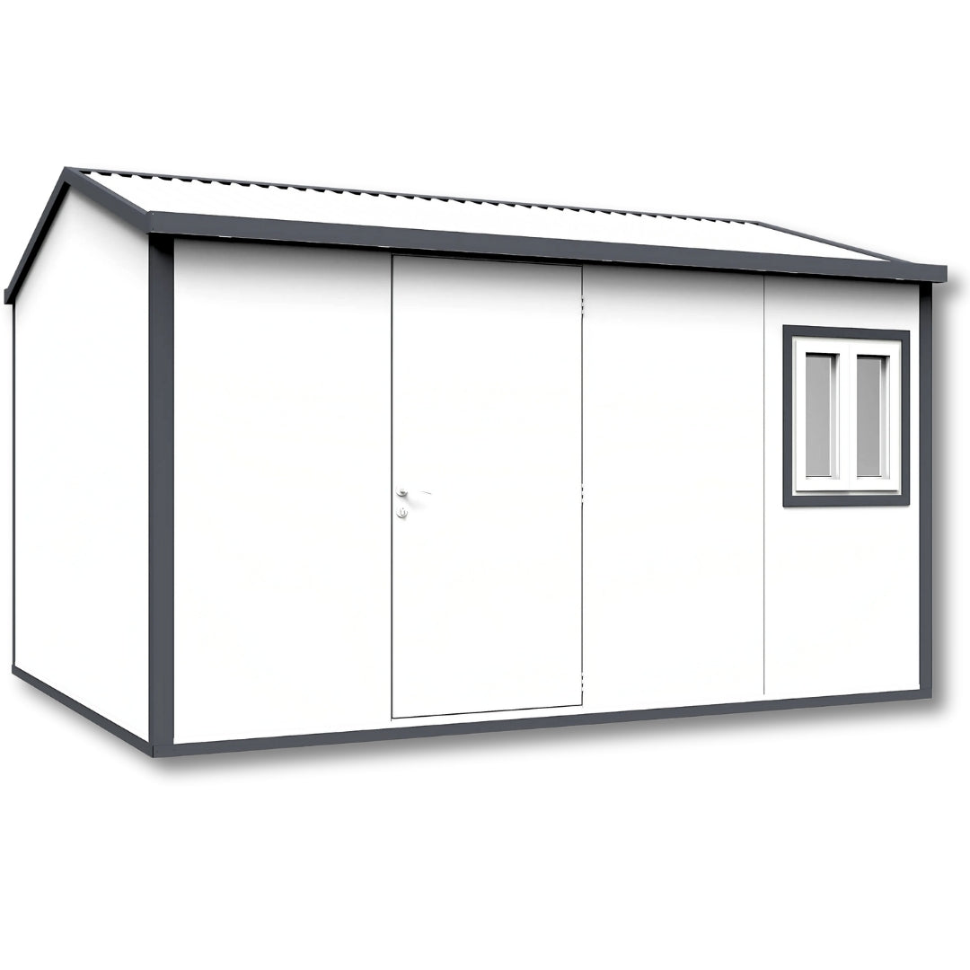 Duramax Gable Roof Building 13x10 White With Anthracite Trim