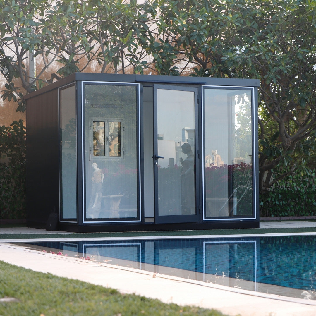 Duramax Garden Glass Home 10x10 Anthracite Black Grey