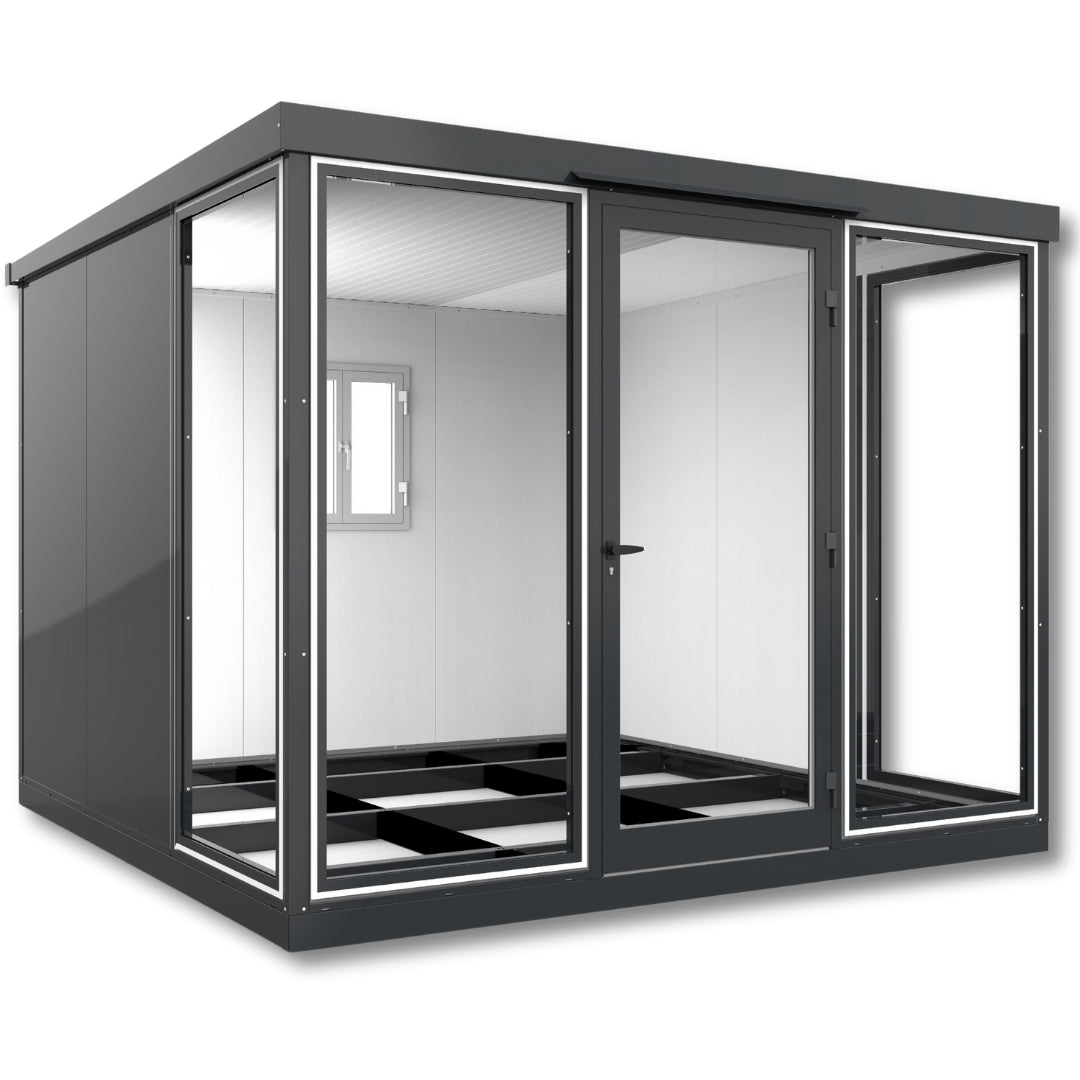 Duramax Garden Glass Home 10x10 Anthracite Black Grey