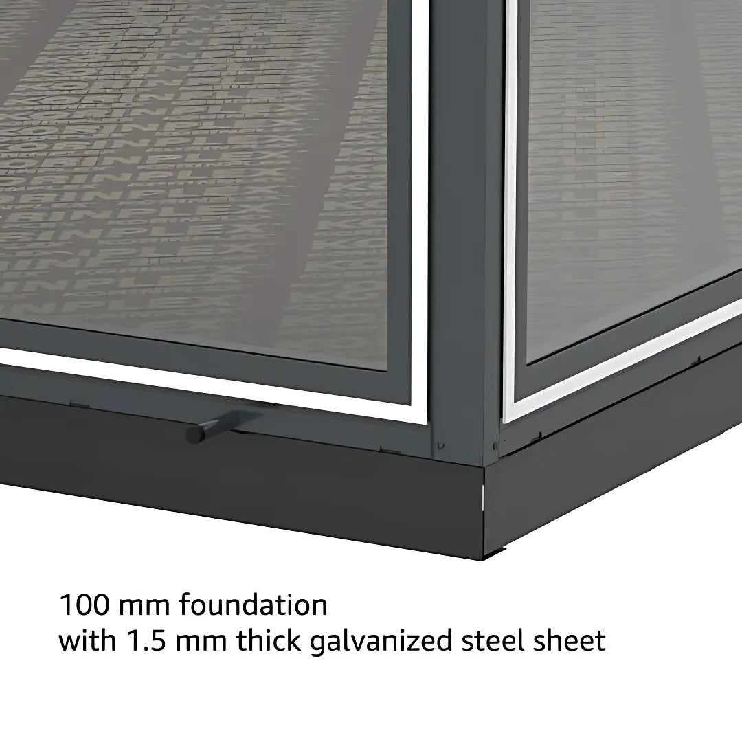 Duramax Garden Glass Home 13x10Anthracite Black Grey