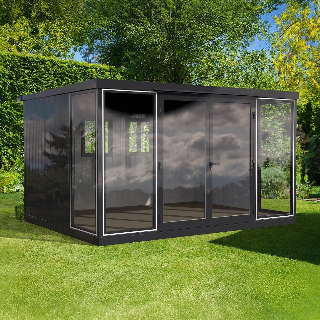 Duramax Garden Glass Home 13x10Anthracite Black Grey
