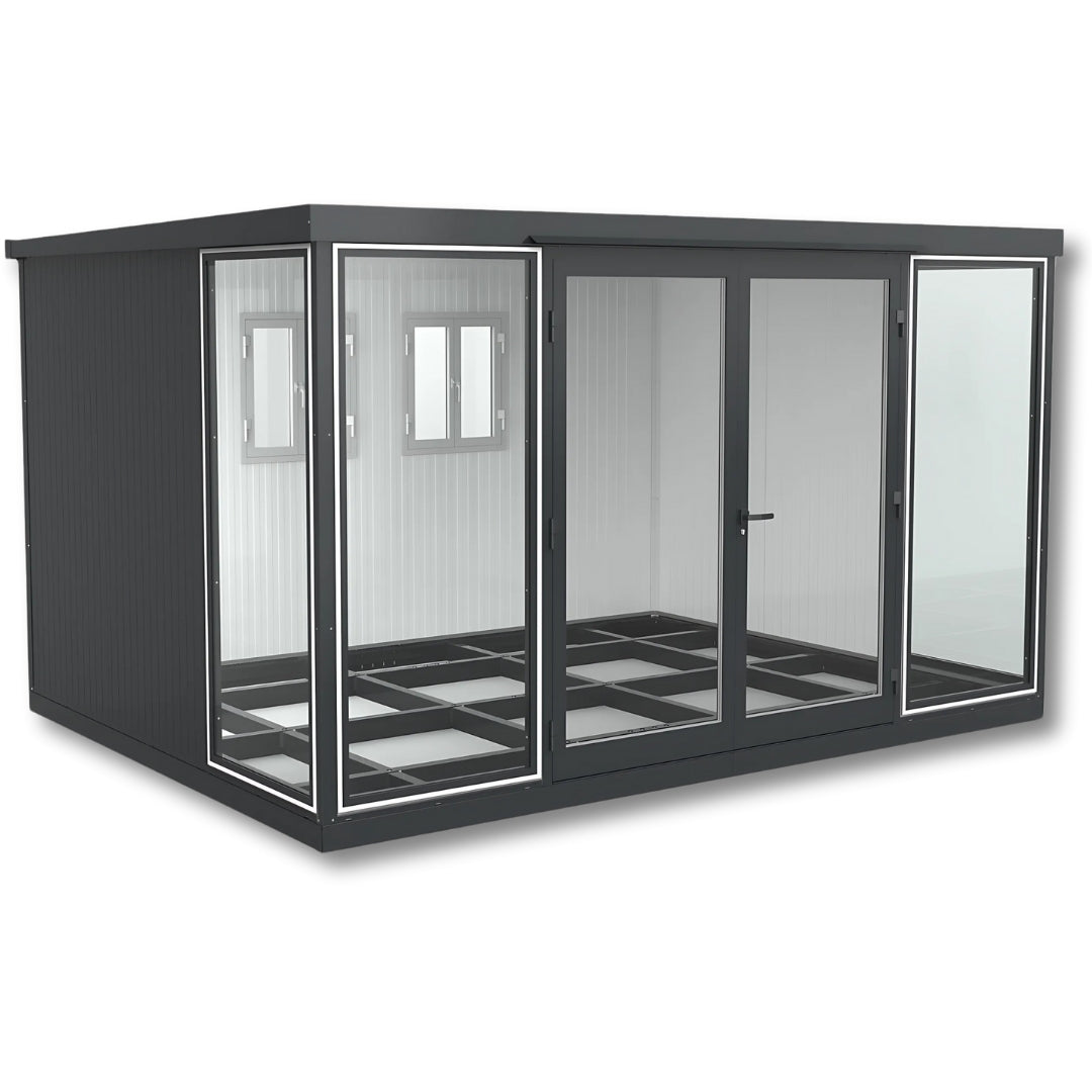 Duramax Garden Glass Home 13x10Anthracite Black Grey