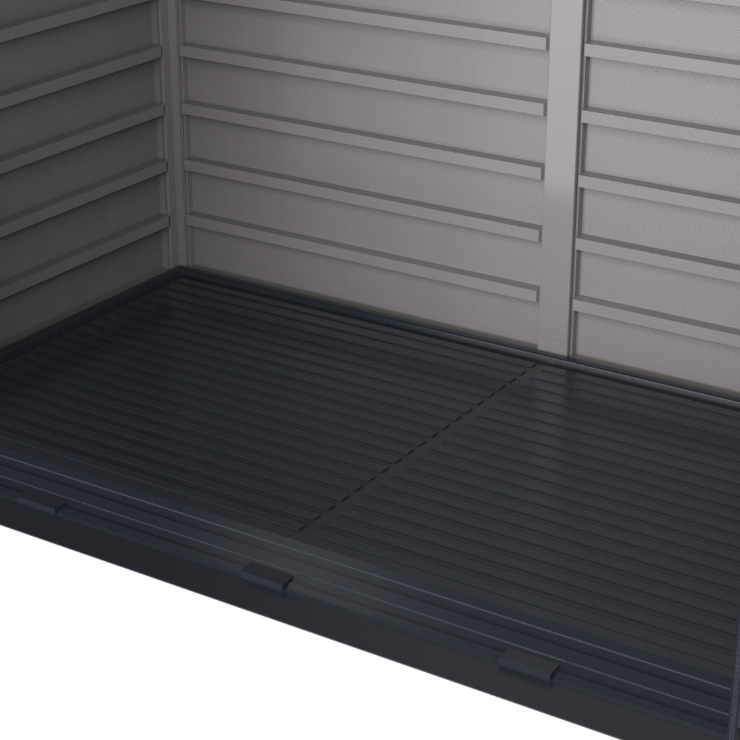Duramax MultiStore Shed 2100 Liter 6x3.5 Shed Adobe & Dark Grey