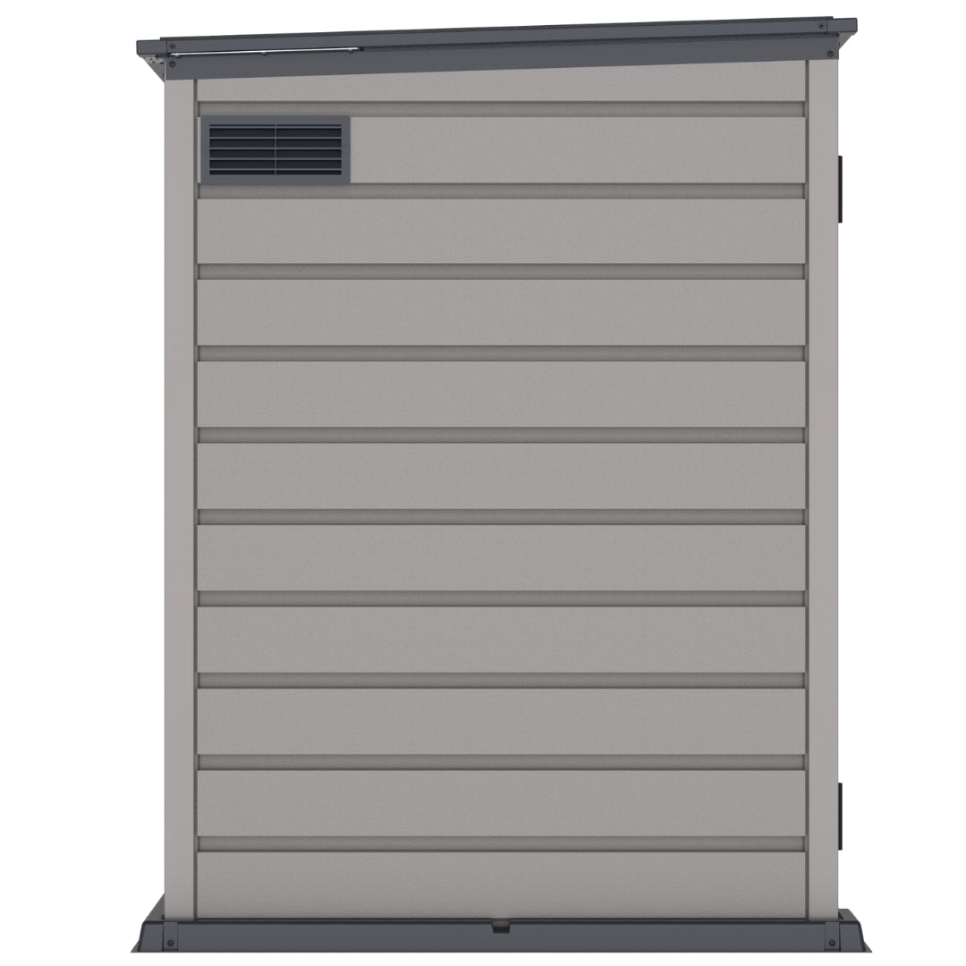 Duramax MultiStore Shed 2100 Liter 6x3.5 Shed Adobe & Dark Grey