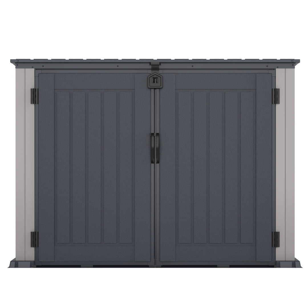 Duramax MultiStore Shed 2100 Liter 6x3.5 Shed Adobe & Dark Grey
