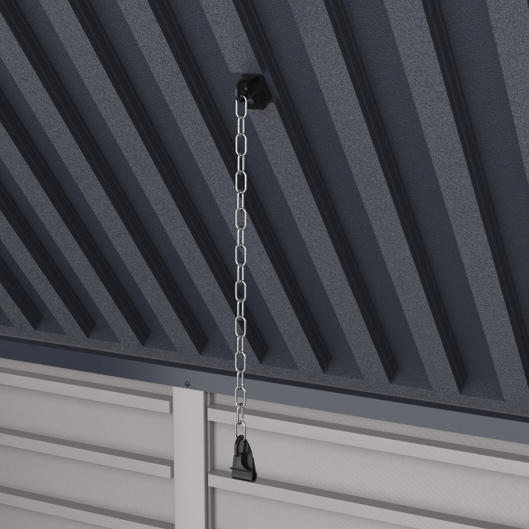 Duramax MultiStore Shed 2100 Liter 6x3.5 Shed Adobe & Dark Grey