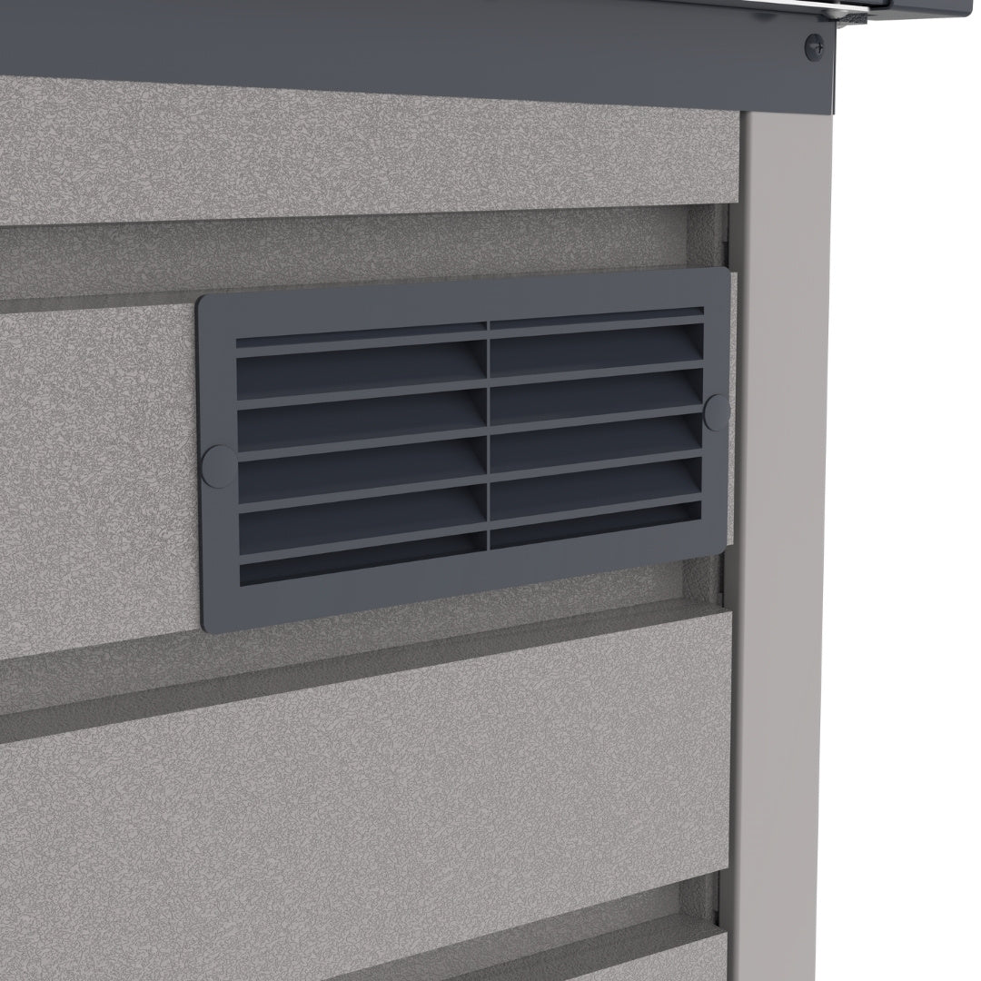 Duramax MultiStore Shed 2100 Liter 6x3.5 Shed Adobe & Dark Grey
