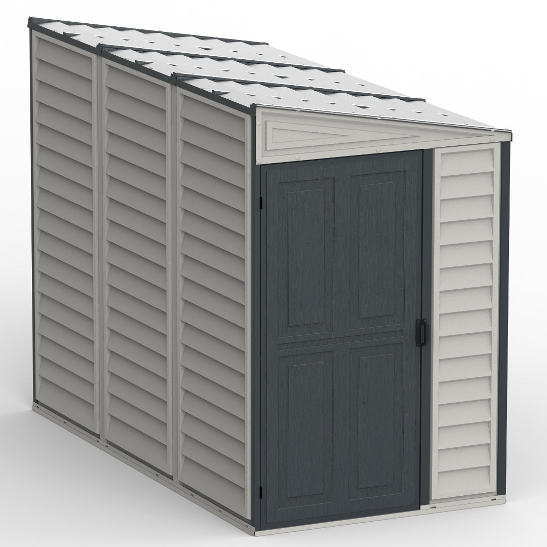 Duramax SideMate Plus Shed 4x8 Adobe & Dark Grey