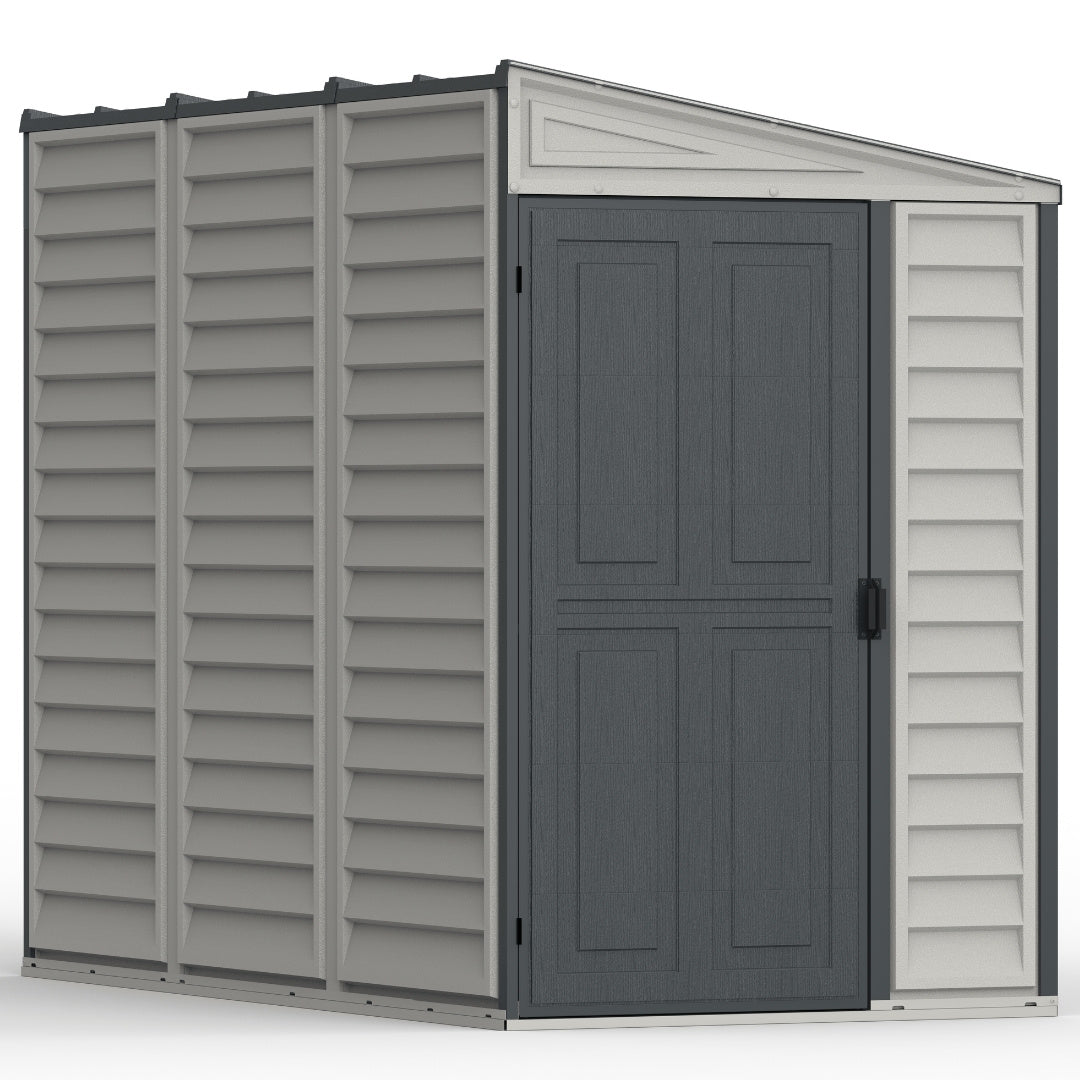 Duramax SideMate Plus Shed 4x8 Adobe & Dark Grey