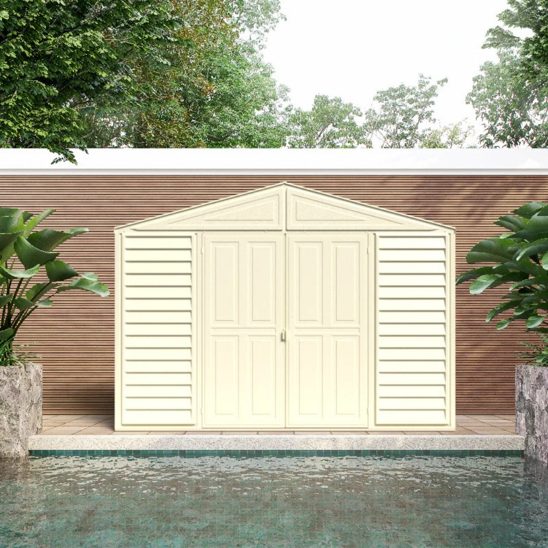 Duramax SidePro Shed 10x3 Ivory