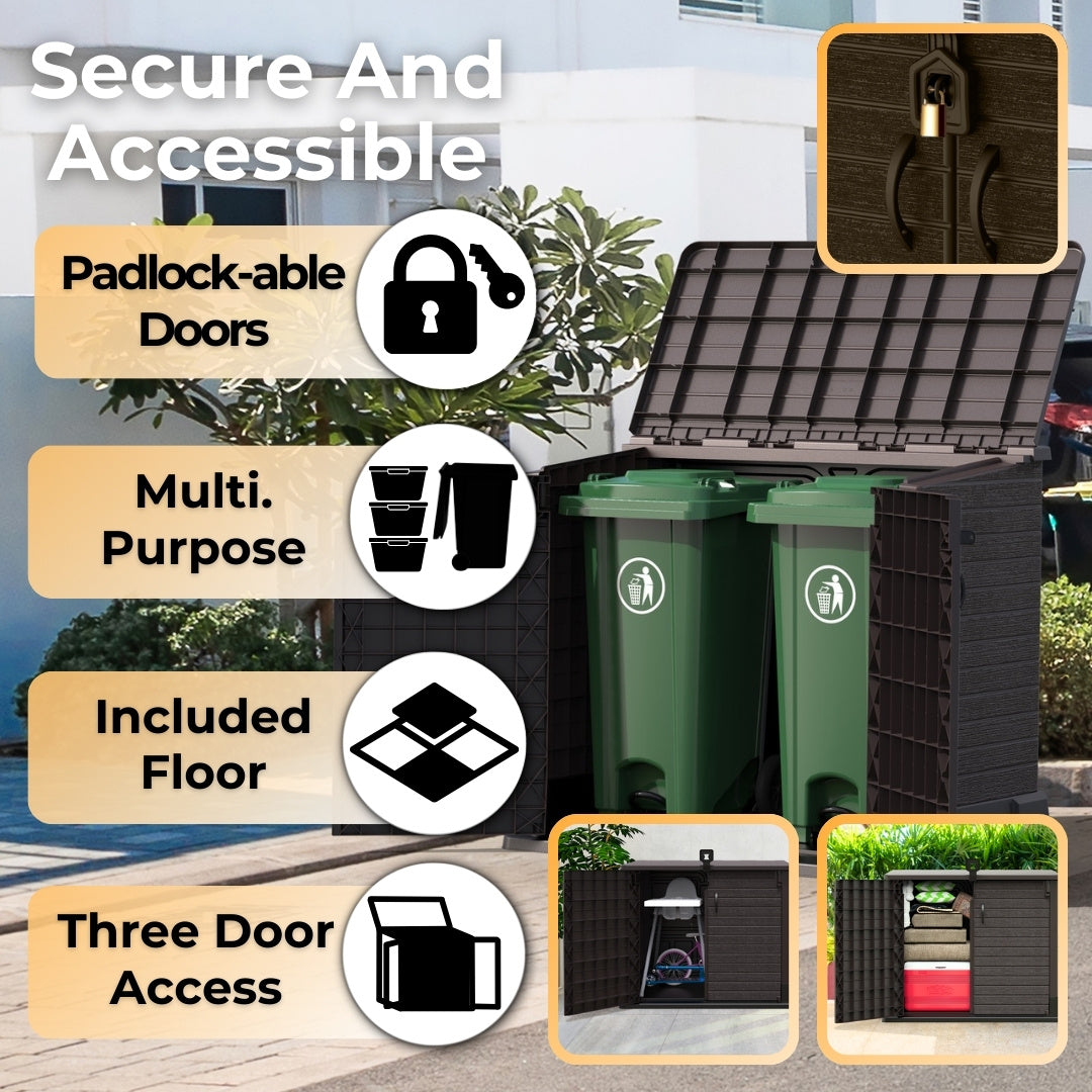 Duramax StoreAway Storage Box 850 Liter Brown