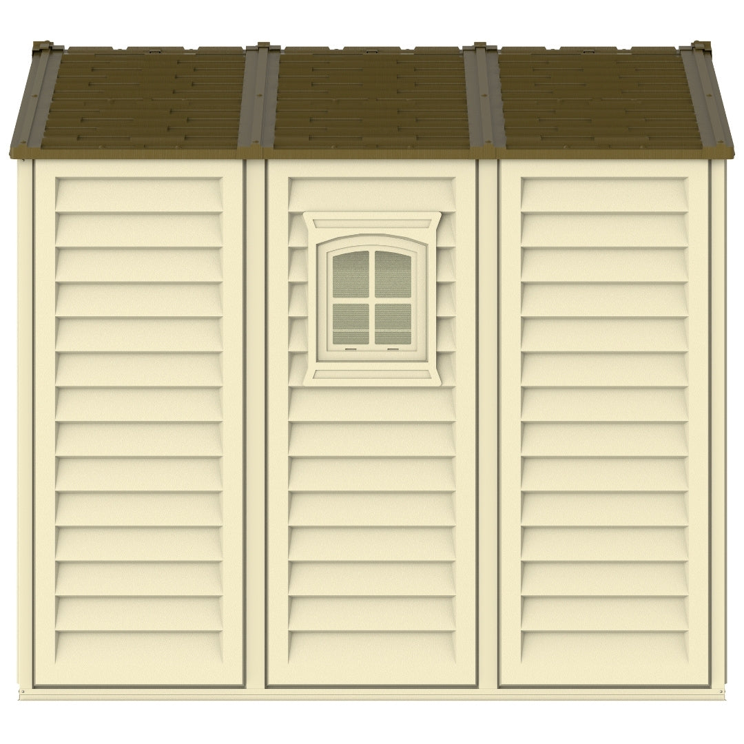 Duramax Woodbridge Plus Shed 10.5x8 Ivory & Dark Brown
