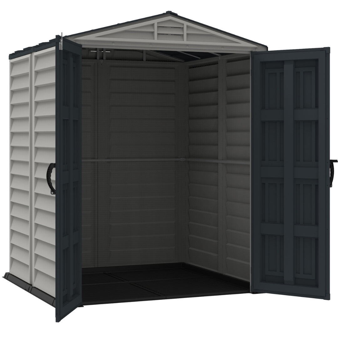 Duramax YardMate Plus Shed 5x5 Adobe & Dark Grey