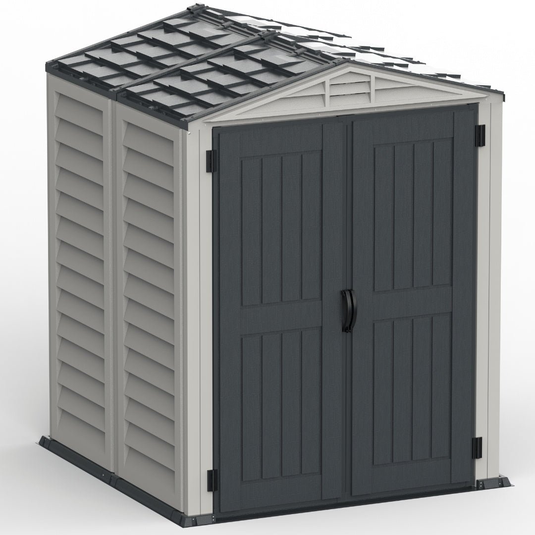 Duramax YardMate Plus Shed 5x5 Adobe & Dark Grey