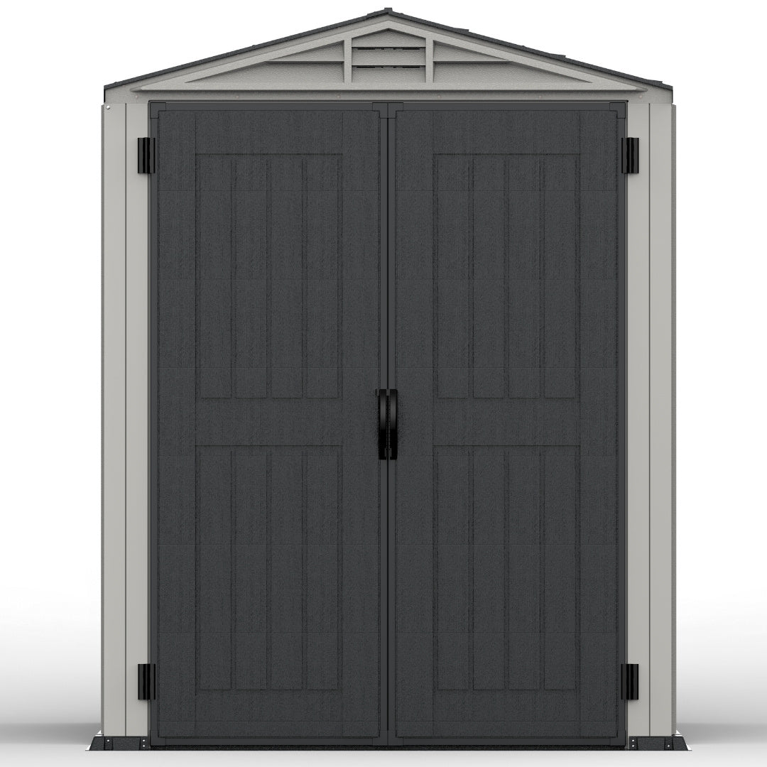 Duramax YardMate Plus Shed 5x5 Adobe & Dark Grey