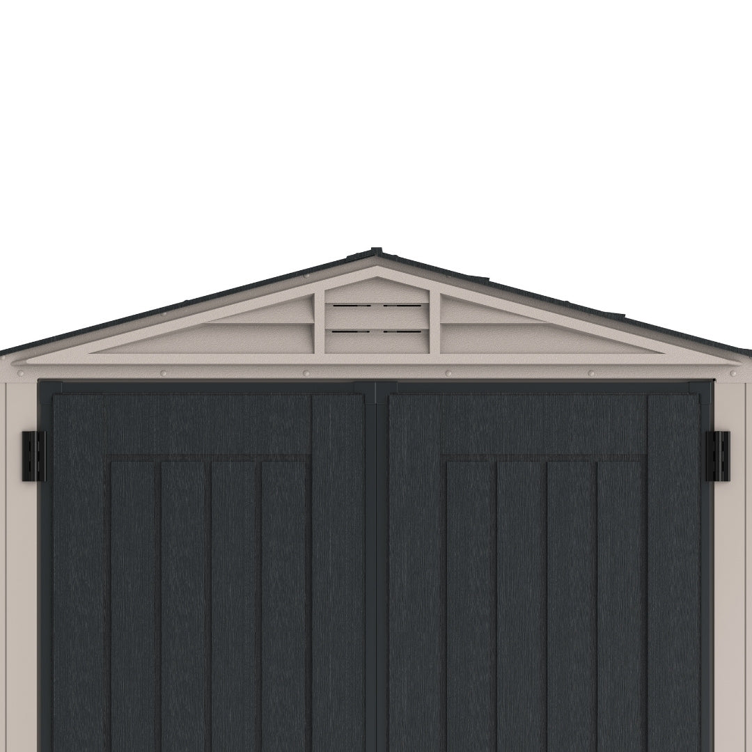 Duramax YardMate Plus Shed 5x5 Adobe & Dark Grey