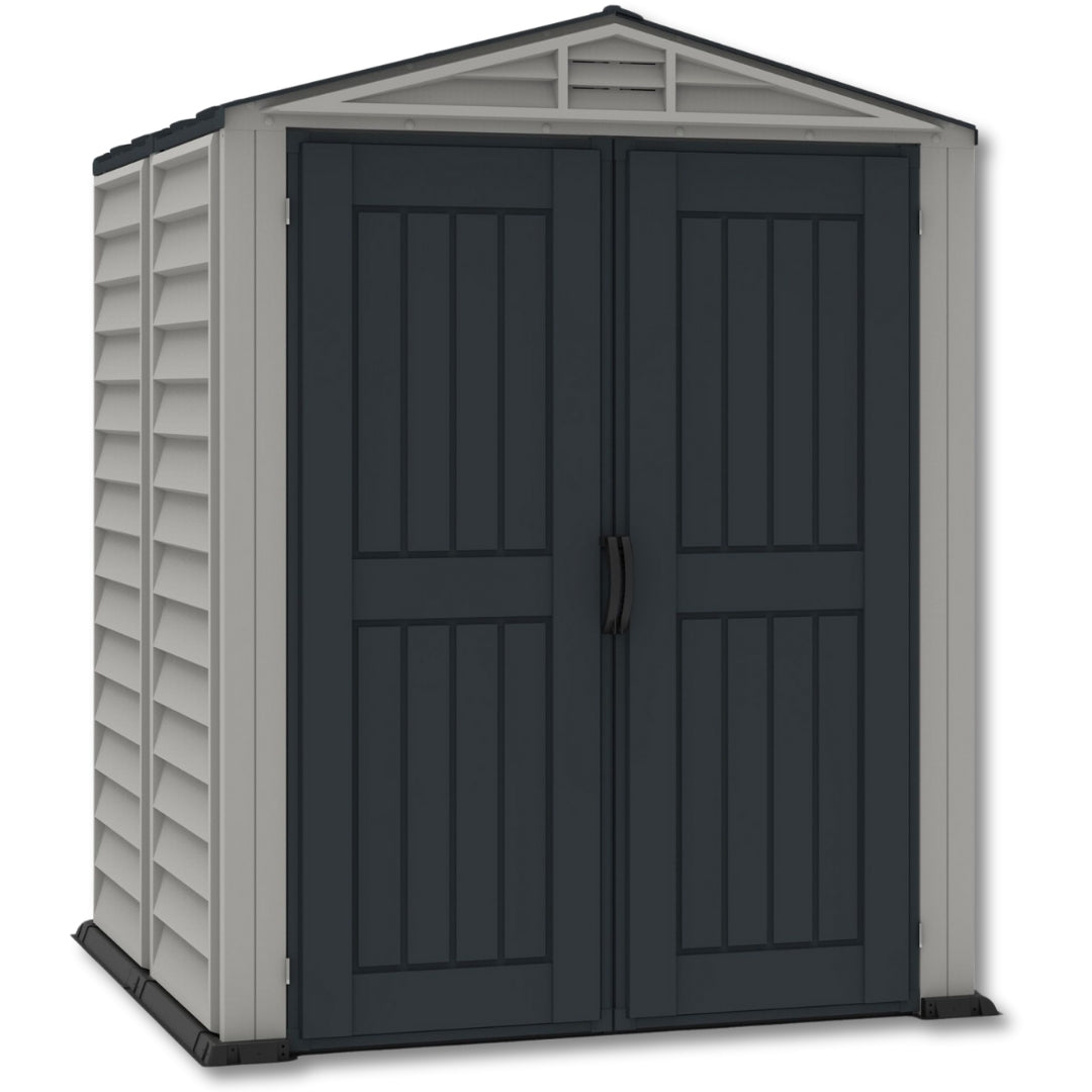 Duramax YardMate Plus Shed 5x5 Adobe & Dark Grey
