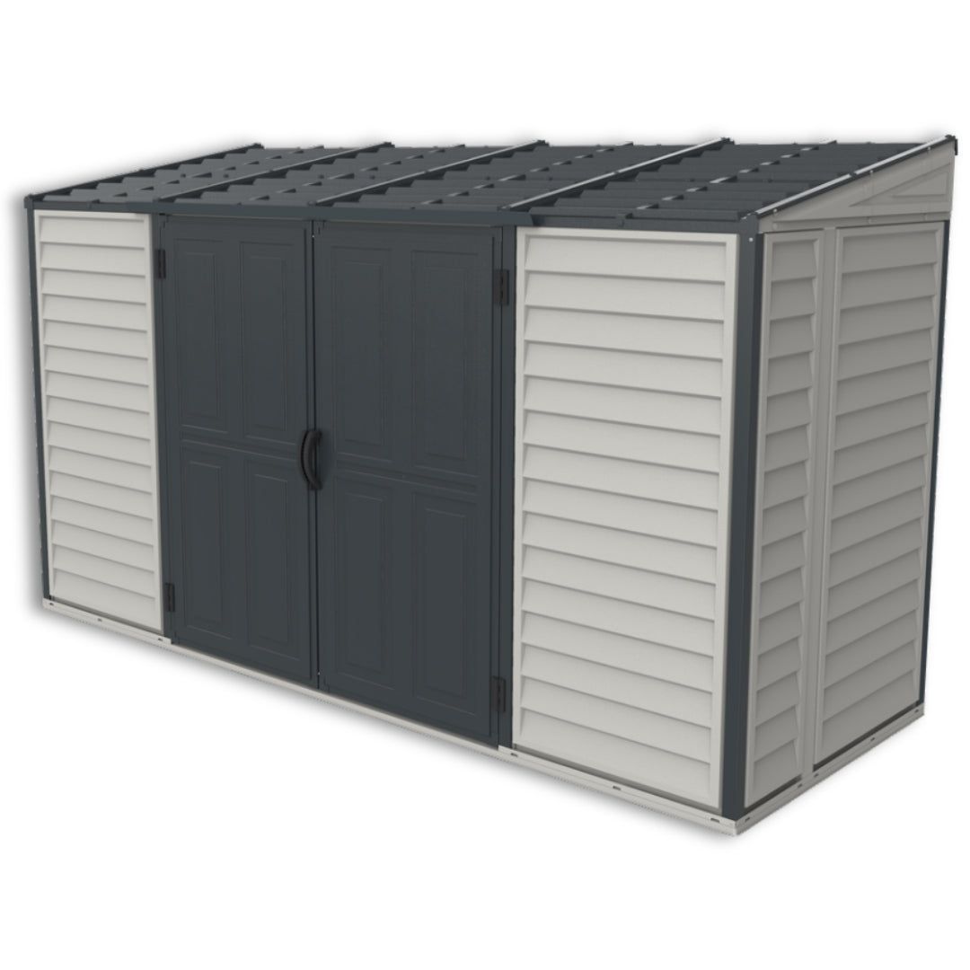 Duramax SideMate Plus Pro Shed 10x4 Adobe & Dark Grey