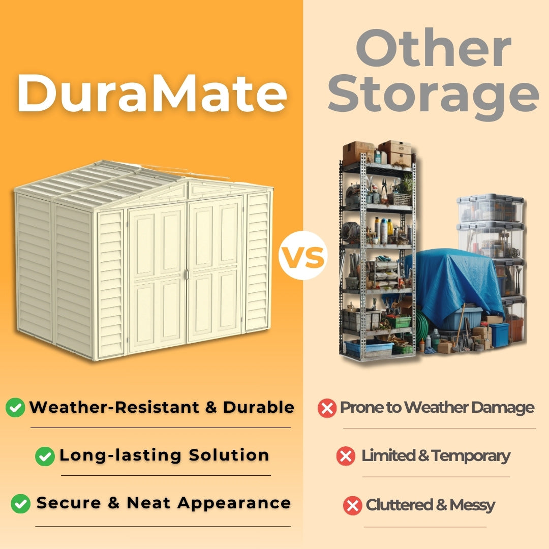 Duramax DuraMate Shed 8x6 Ivory