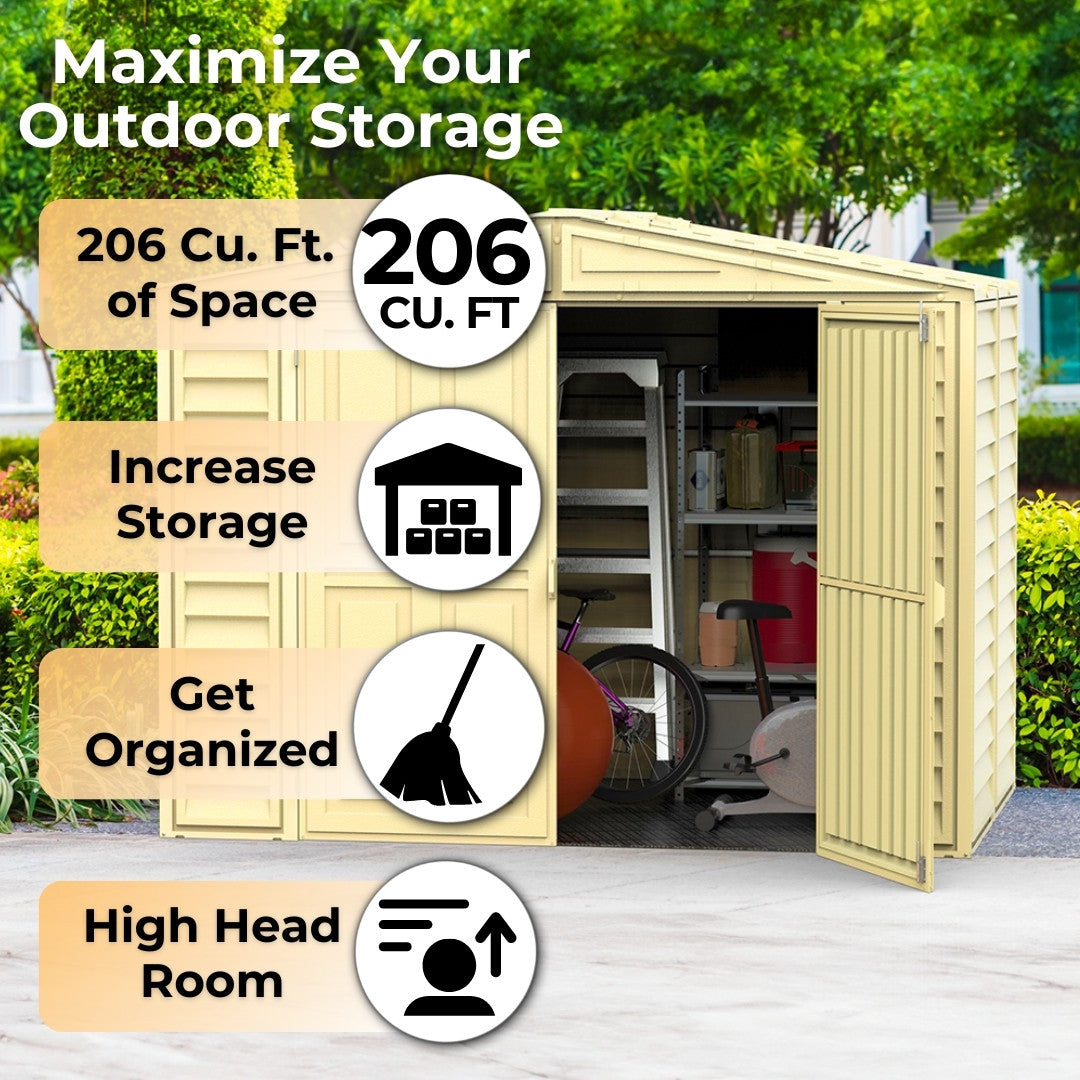 Duramax DuraMate Shed 8x6 Ivory