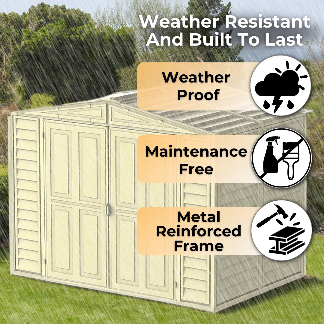 Duramax DuraMate Shed 8x6 Ivory