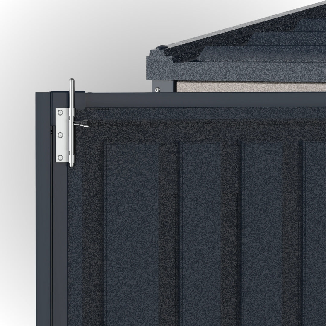 Duramax SideMate Plus Pro Shed 10x4 Adobe & Dark Grey