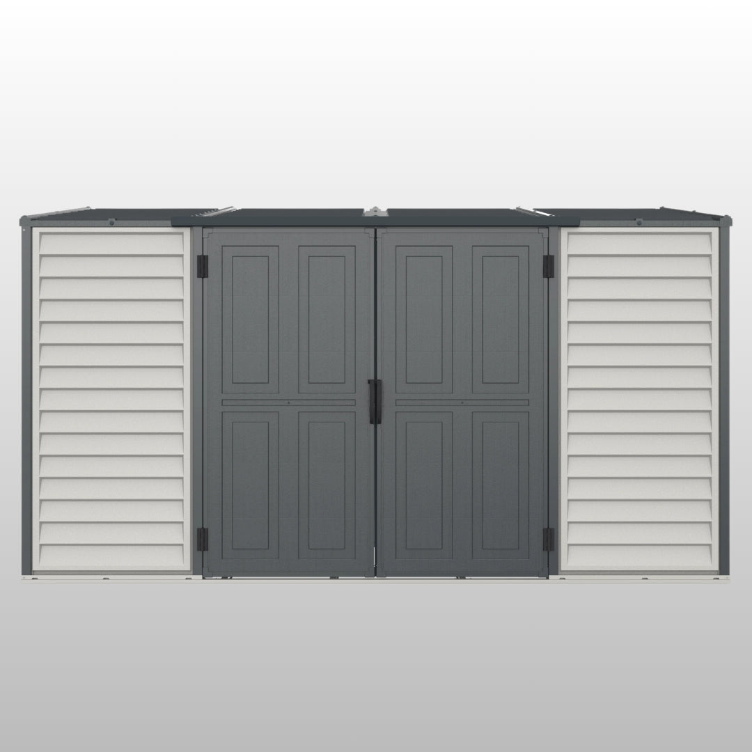 Duramax SideMate Plus Pro Shed 10x4 Adobe & Dark Grey