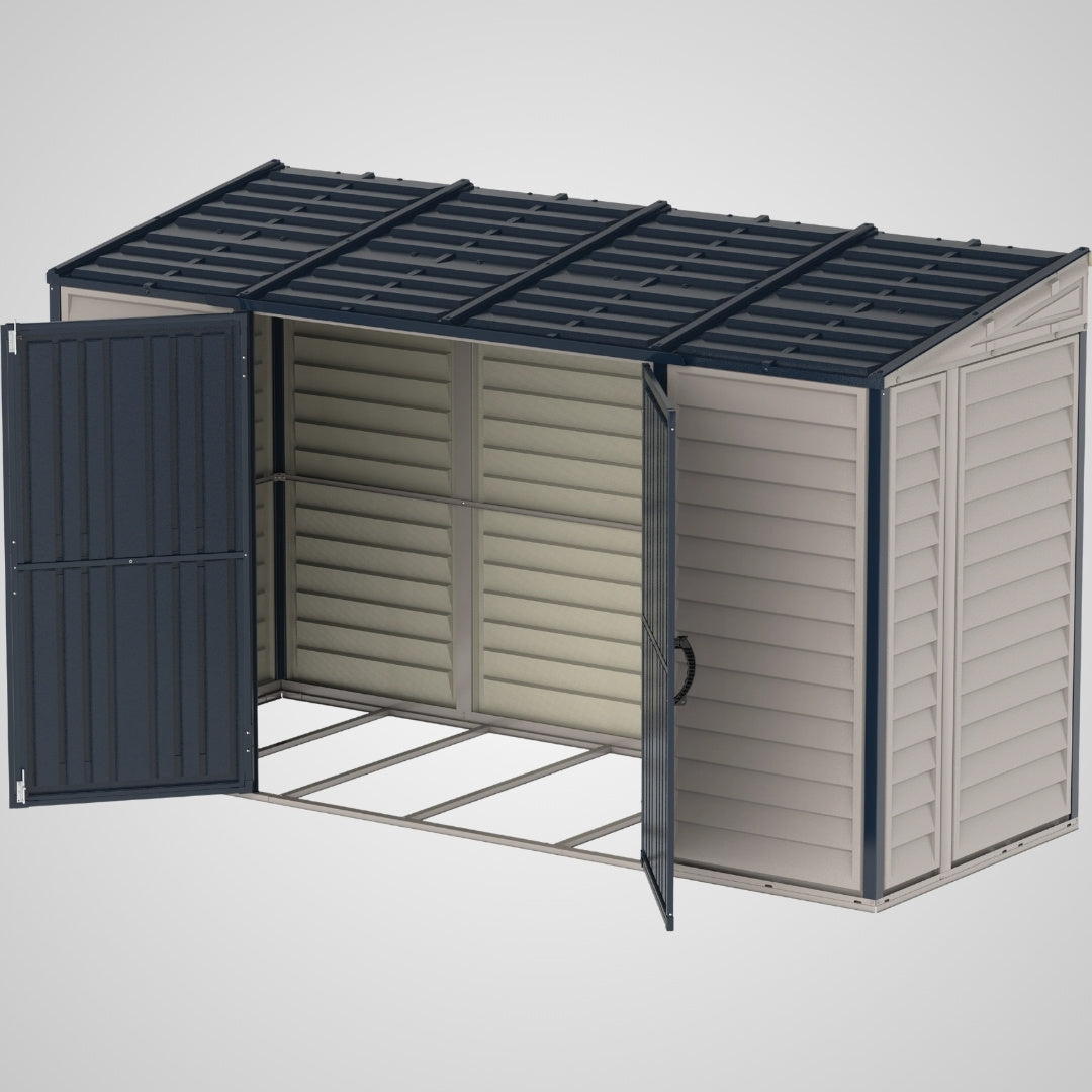 Duramax SideMate Plus Pro Shed 10x4 Adobe & Dark Grey