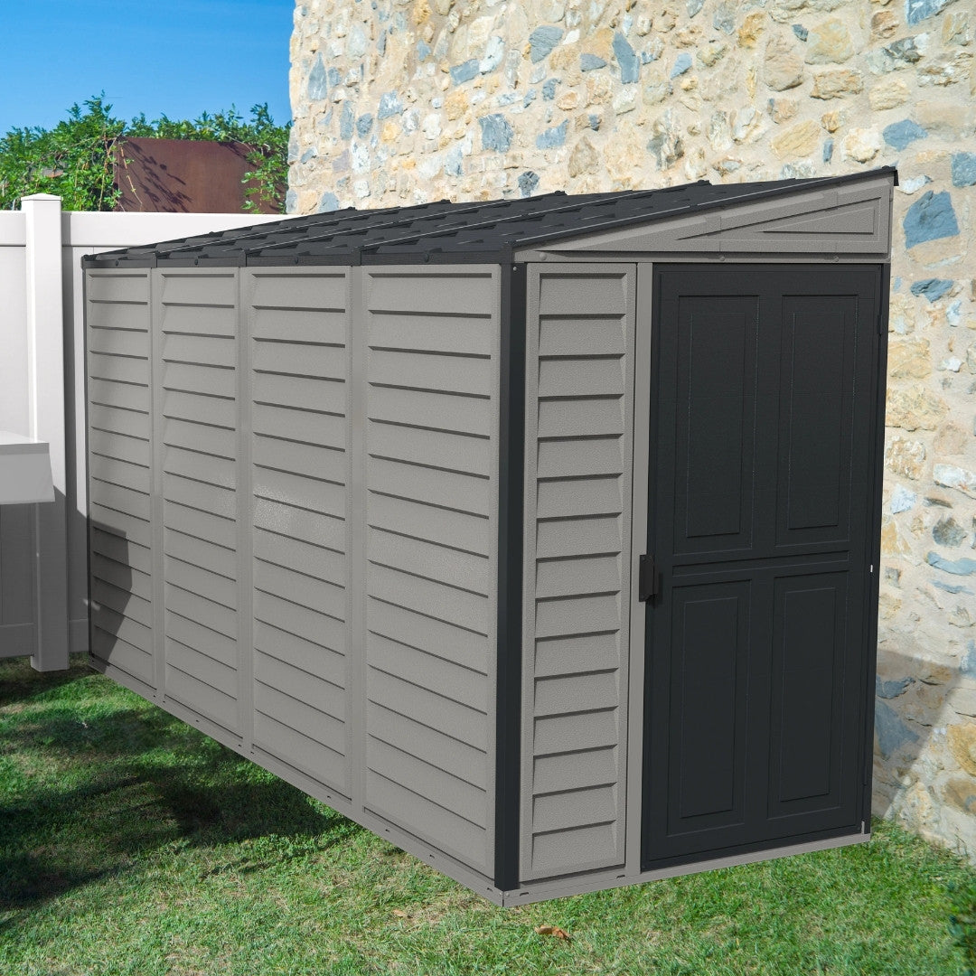 Duramax Sidemate Plus Shed 4x10 Adobe & Dark Grey