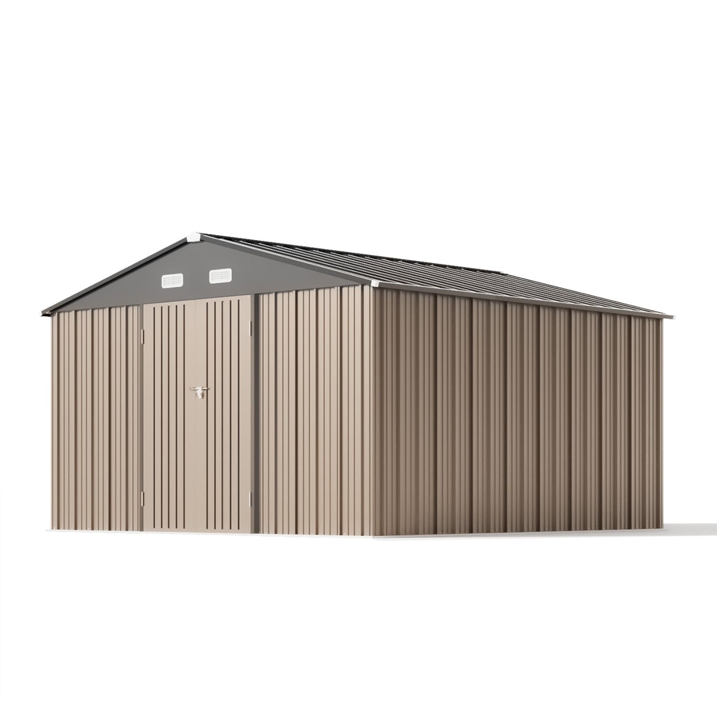Patiowell 12x12 Large Metal Shed with Weather Resistance