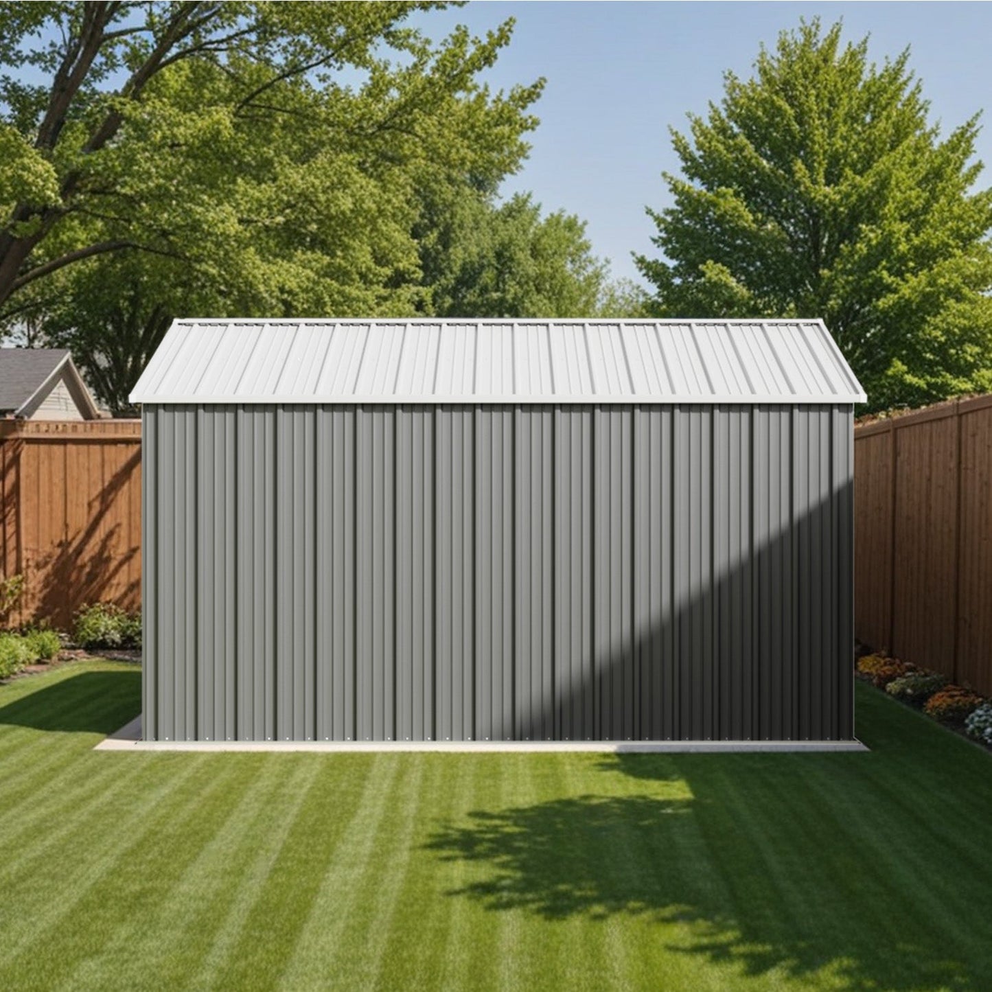 Patiowell 12x12 Large Metal Shed with Weather Resistance