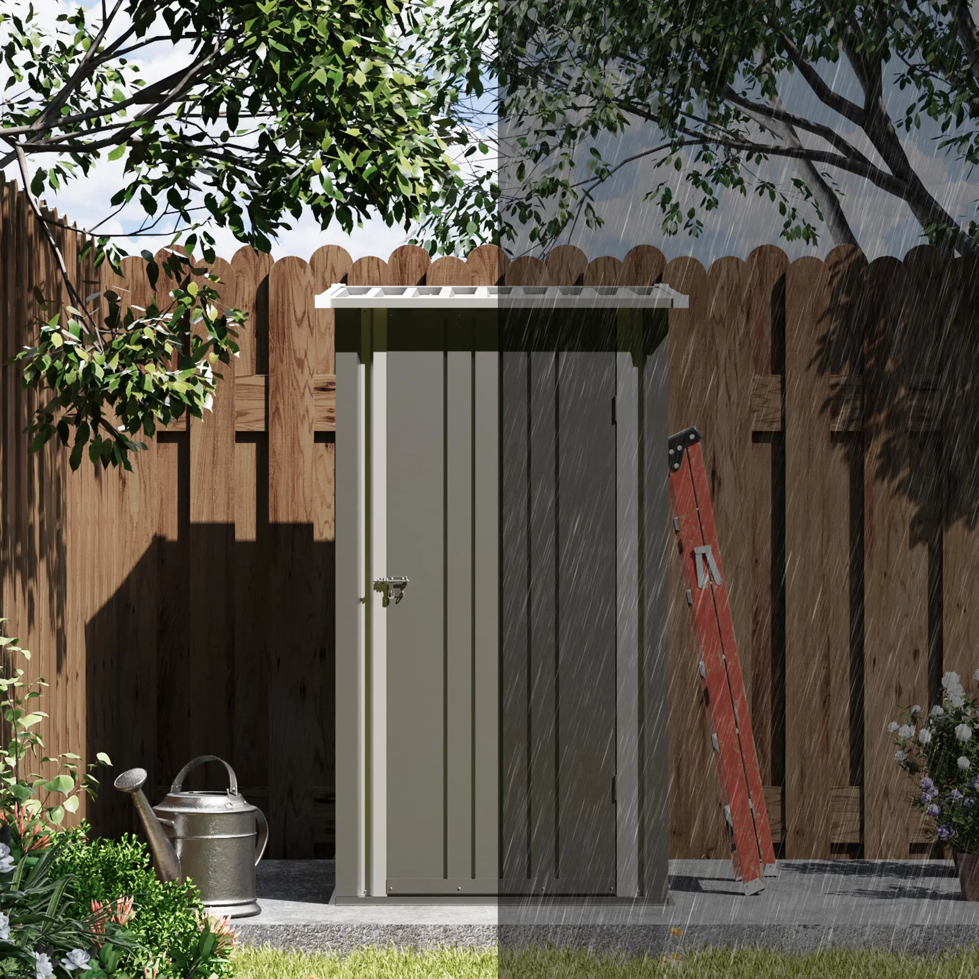 Patiowell 3x3 Metal Outdoor Storage Shed Pro