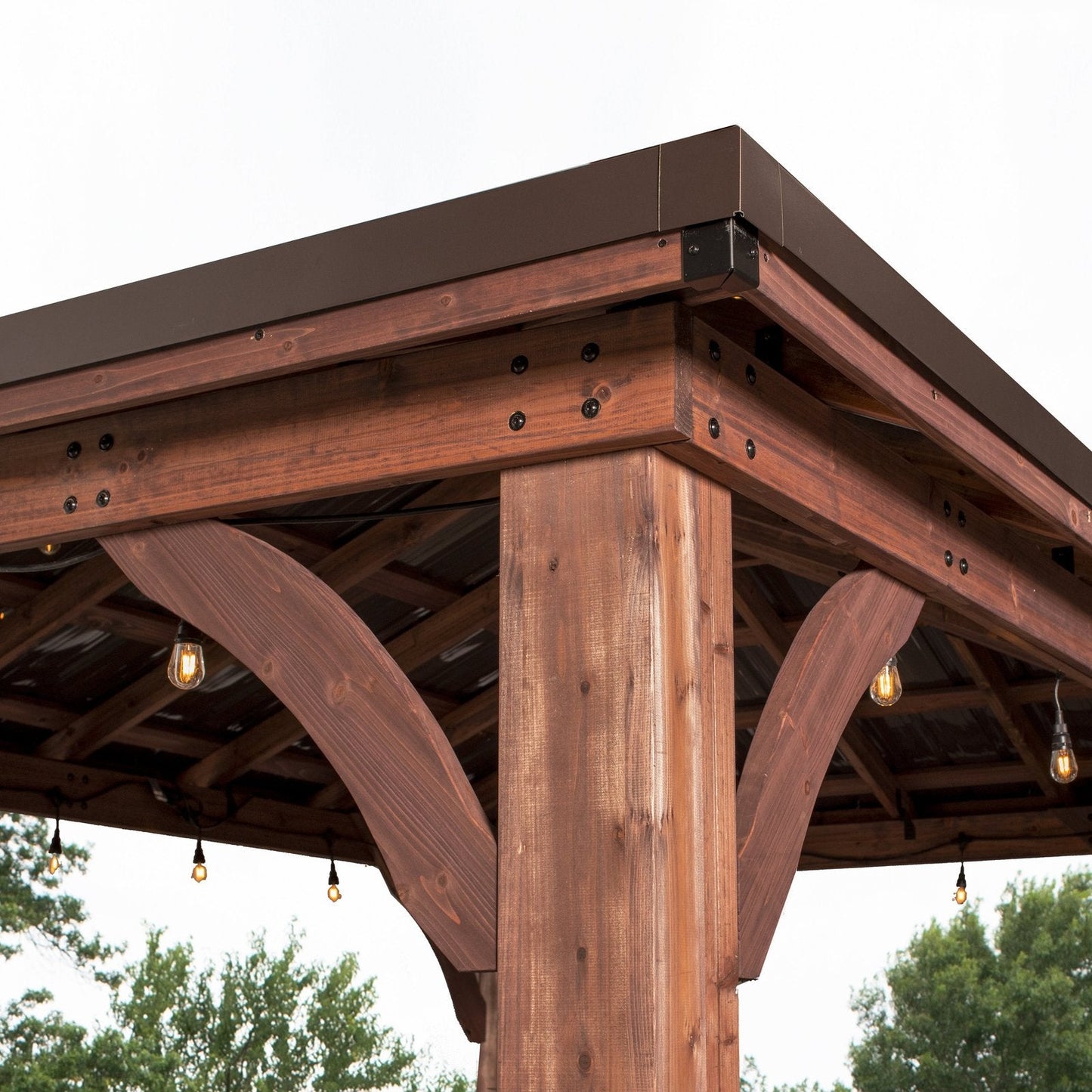 14×10 Cordova Gazebo Dark Brown