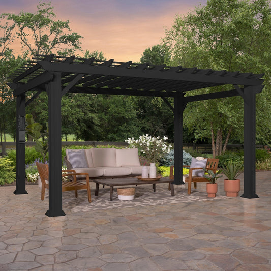 14×10 Stratford Traditional Steel Pergola